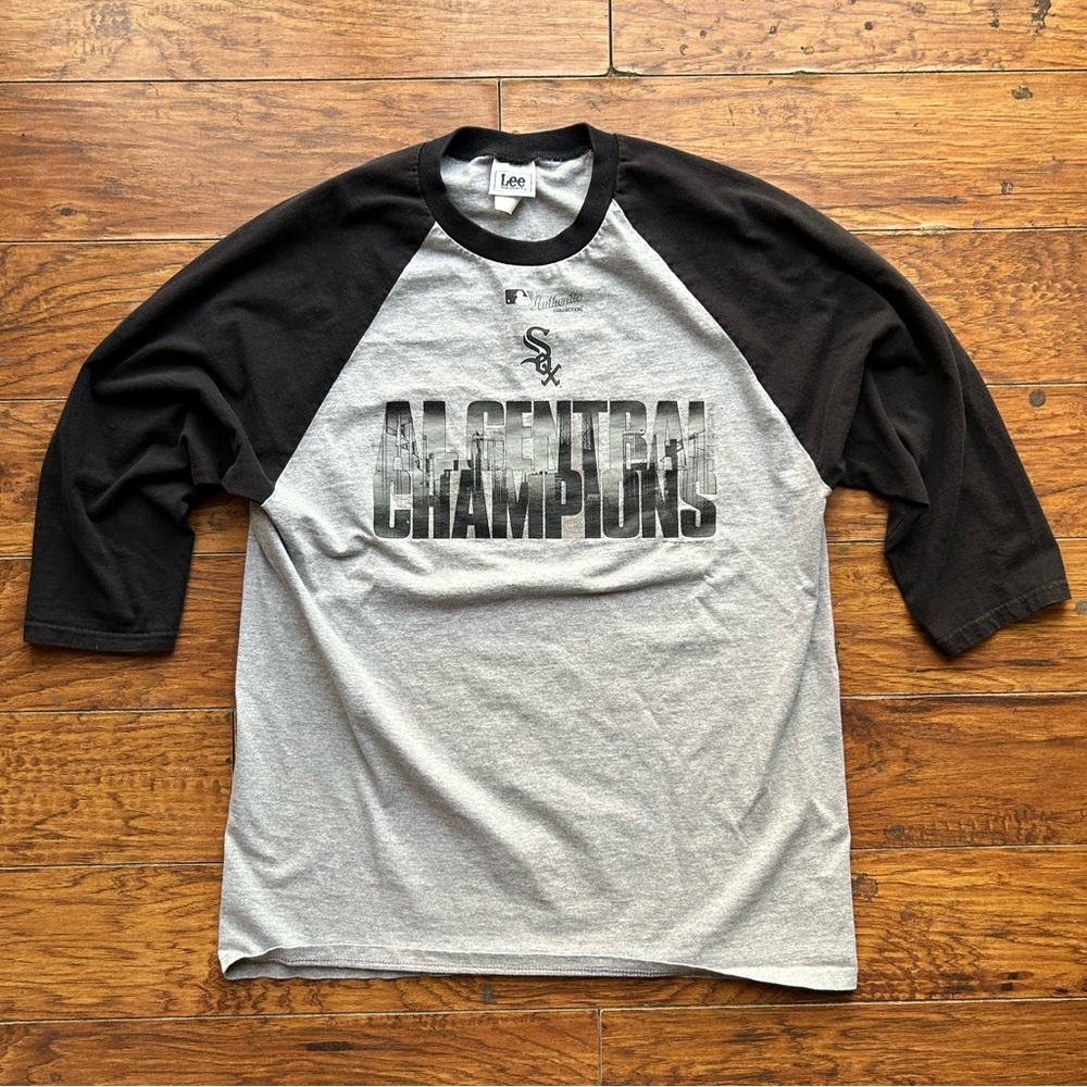 Chicago White Sox Vintage 2005 Lee Sport Champs 3/4 Sleeve T-Shirt Mens Large